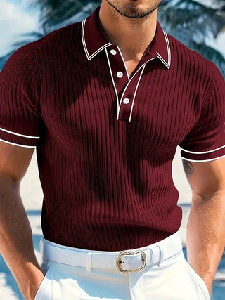 Lucian | Color-Blocked Short Sleeve Polo Shirt