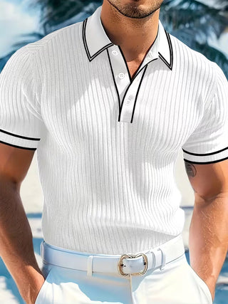 Lucian | Color-Blocked Short Sleeve Polo Shirt