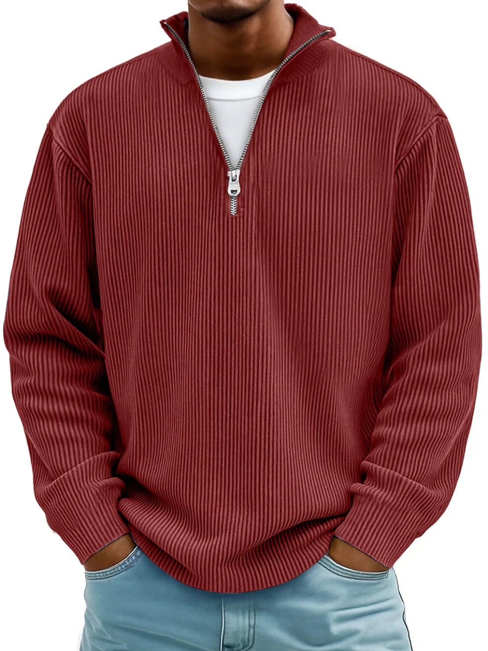 Griffin | Trendy Half-Zip Sweater