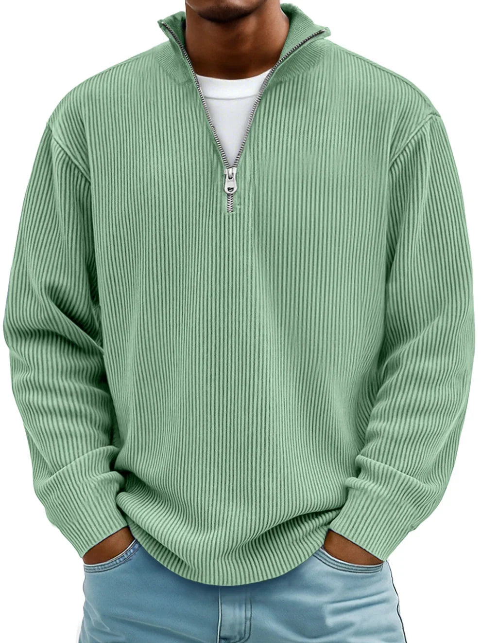 Griffin | Trendy Half-Zip Sweater