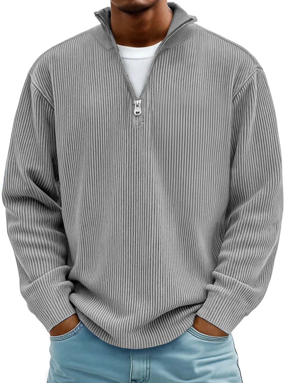 Griffin | Trendy Half-Zip Sweater
