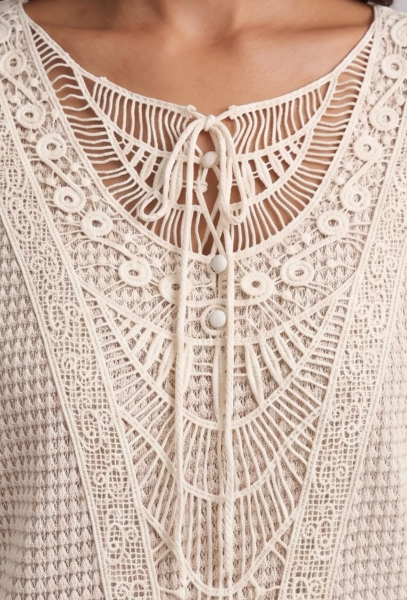 Paula| Lace Boho-Style Top