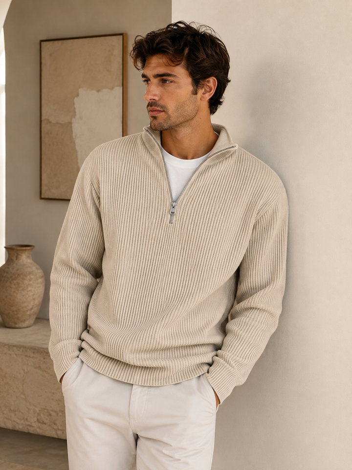 Griffin | Trendy Half-Zip Sweater