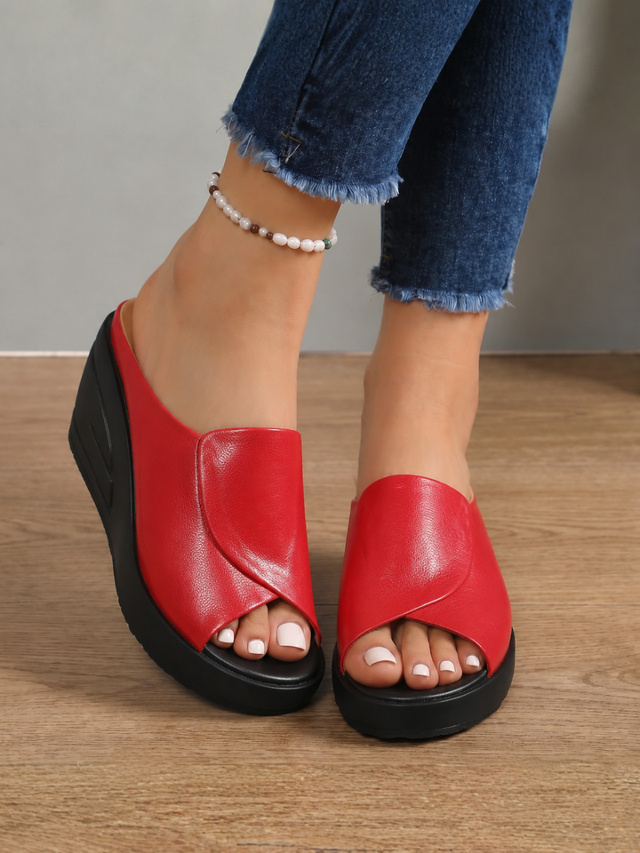 Eliza | Orthopaedic Slip-on Wedge Sandals