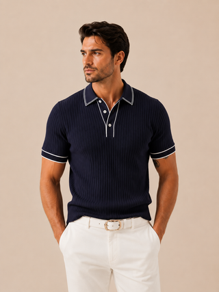 Lucian | Color-Blocked Short Sleeve Polo Shirt