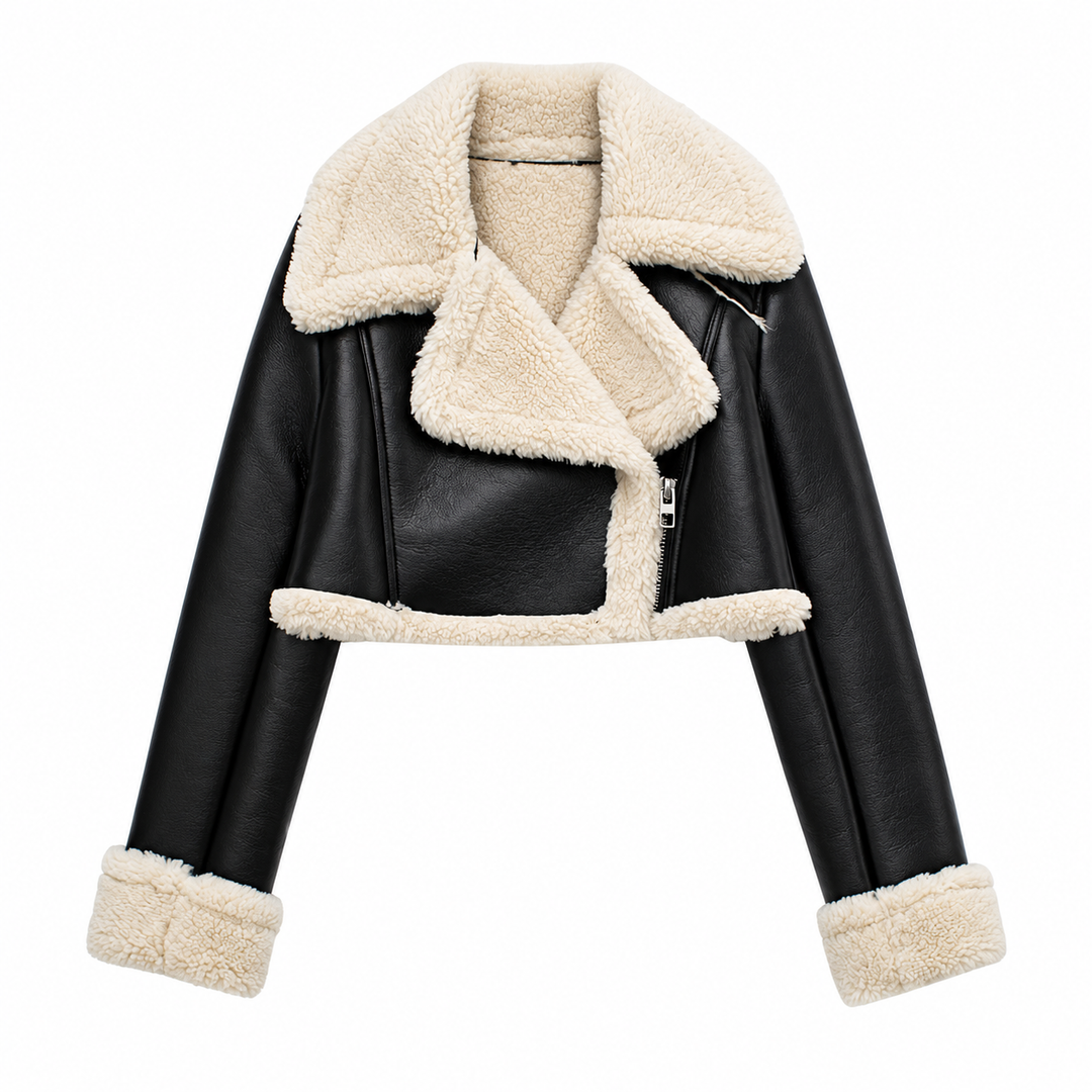 Movae | Elegante PU-Leahter Jacket