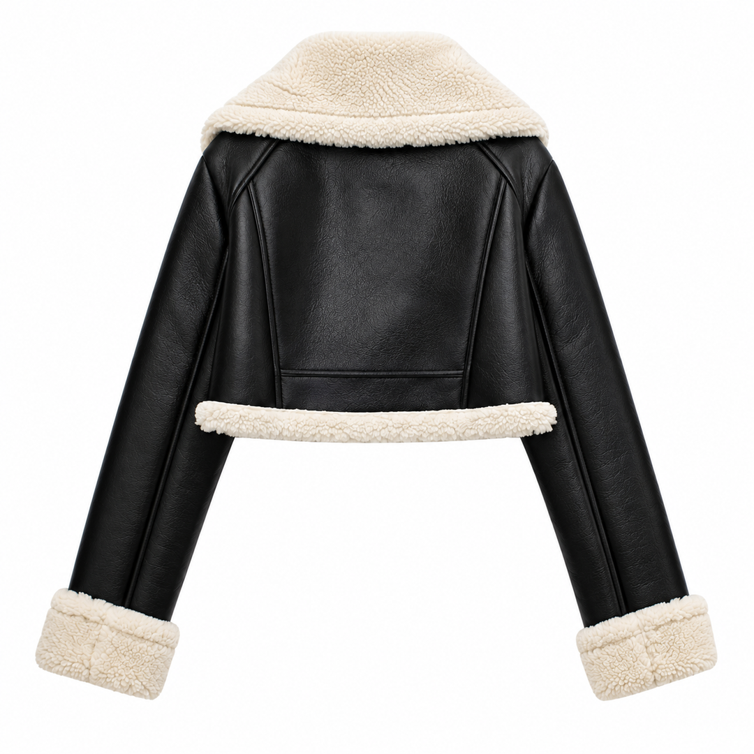 Movae | Elegante PU-Leahter Jacket