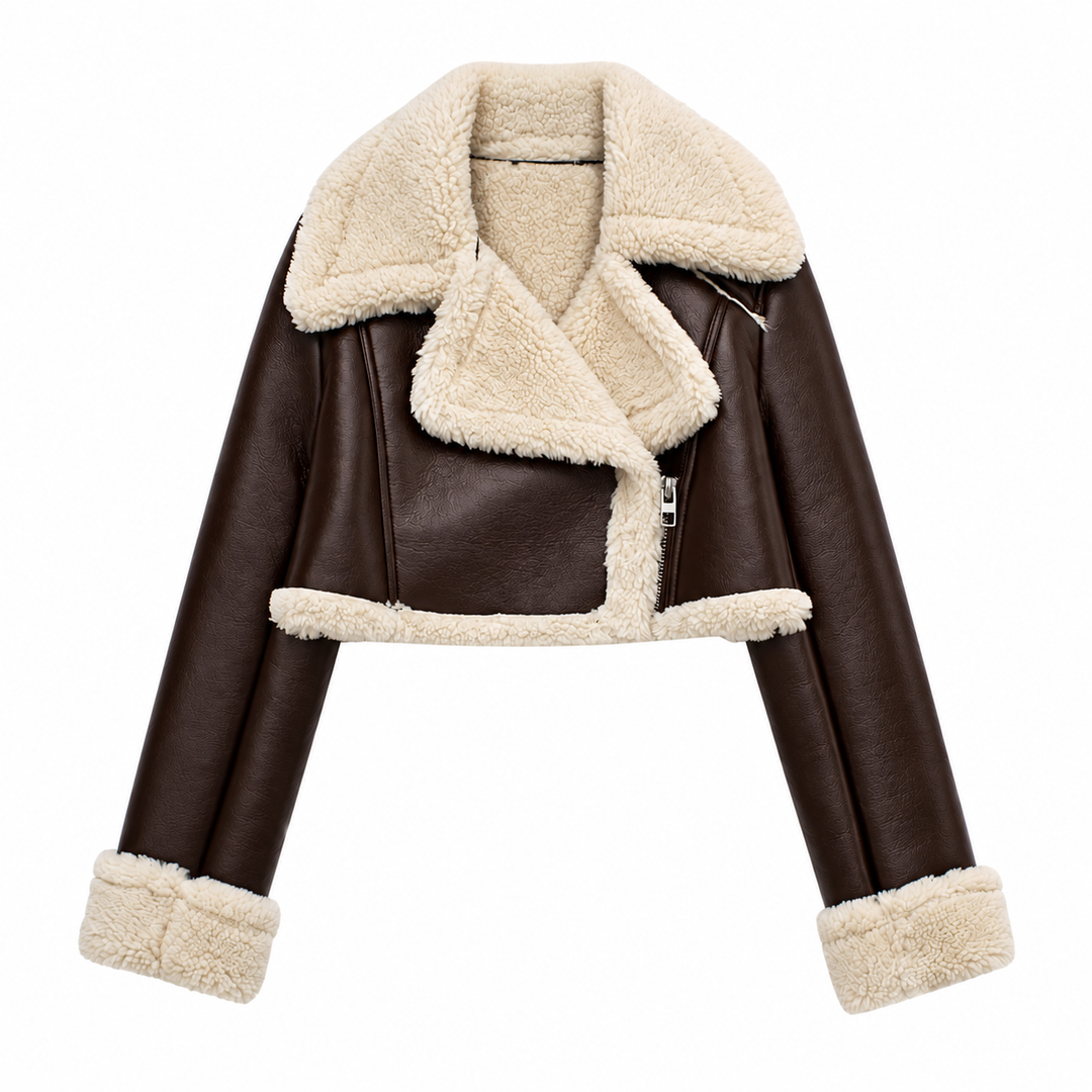 Movae | Elegante PU-Leahter Jacket