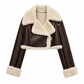 Movae | Elegante PU-Leahter Jacket