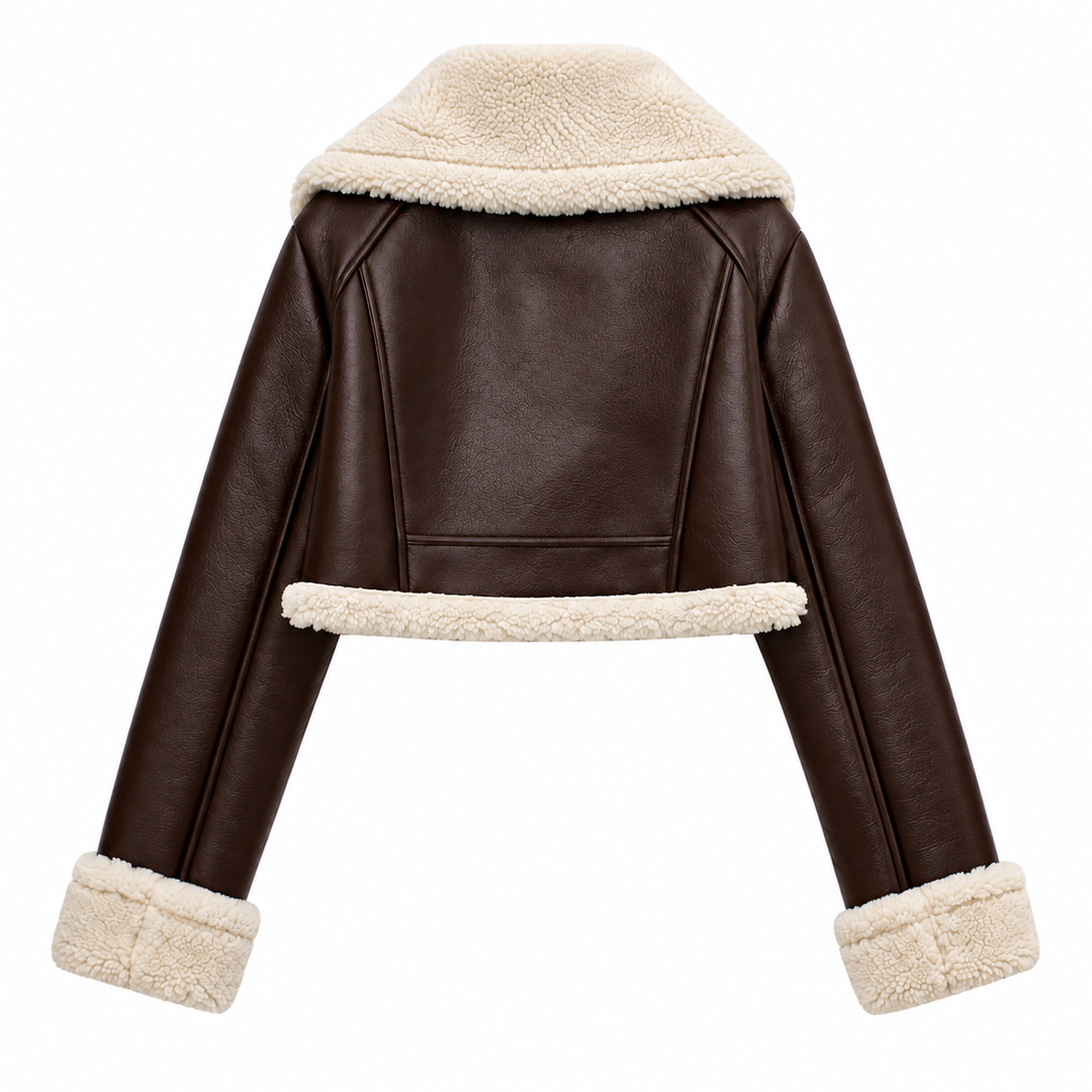 Movae | Elegante PU-Leahter Jacket