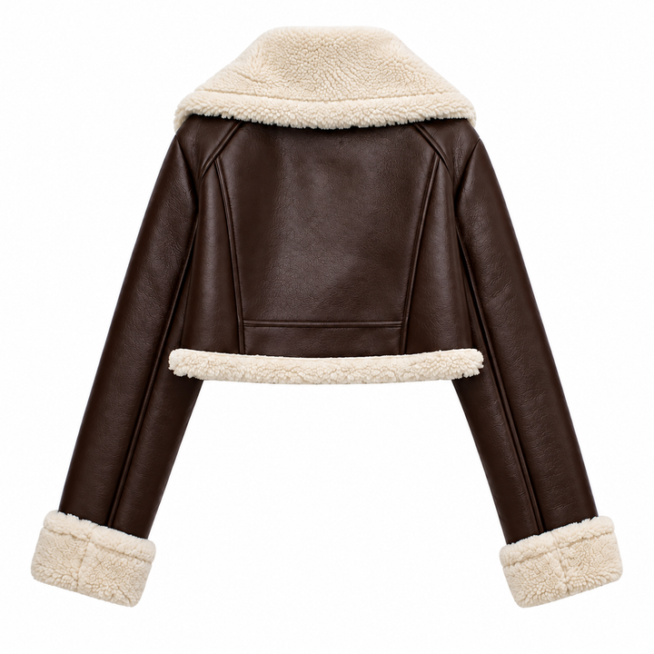Movae | Elegante PU-Leahter Jacket