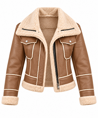 Mia | Short Jacket with Teddy Collar