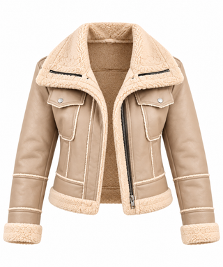 Mia | Short Jacket with Teddy Collar