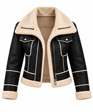 Mia | Short Jacket with Teddy Collar