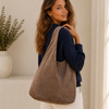 Genuine Italian suede leather bag, large everyday carry bag.