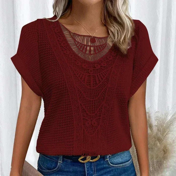 Paula| Lace Boho-Style Top