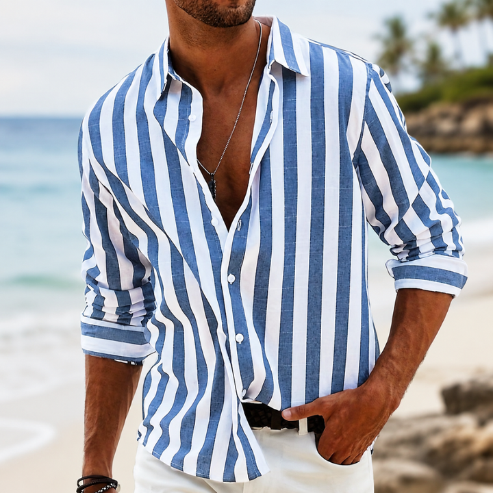 Colin | Riviera Stripe Shirt