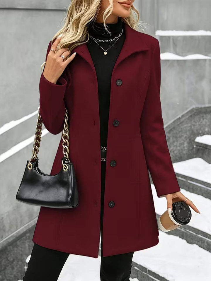 Eline | Comfortable Stand-Up Collar Coat