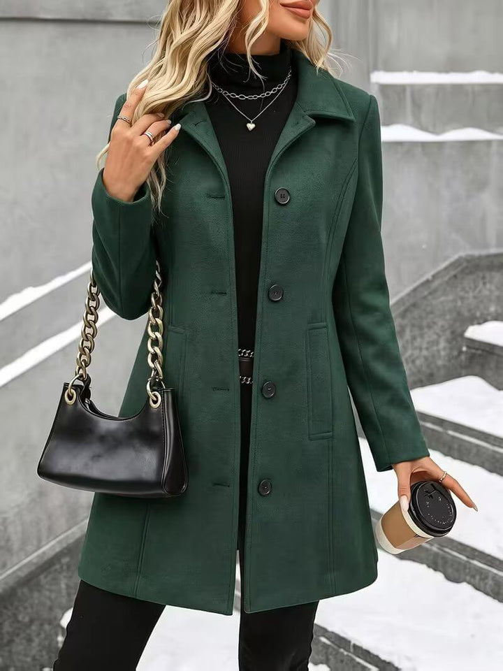 Eline | Comfortable Stand-Up Collar Coat