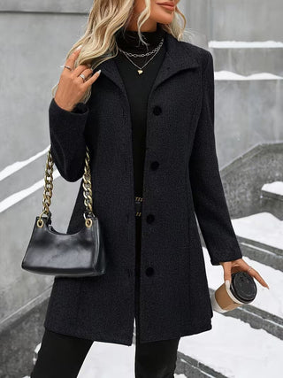 Eline | Comfortable Stand-Up Collar Coat