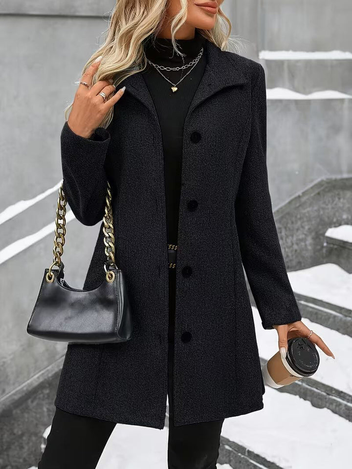 Eline | Comfortable Stand-Up Collar Coat