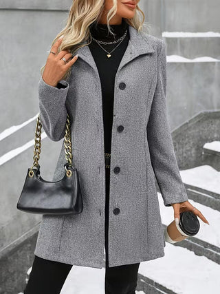 Eline | Comfortable Stand-Up Collar Coat