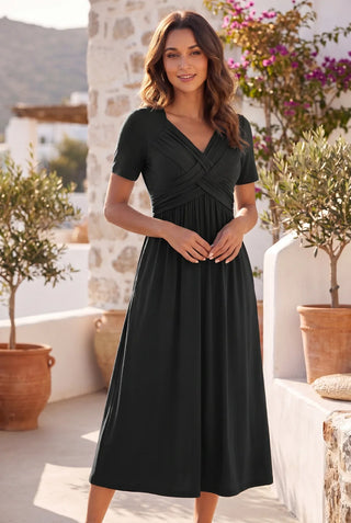 Isadora | Elegant A-Line Midi Dress