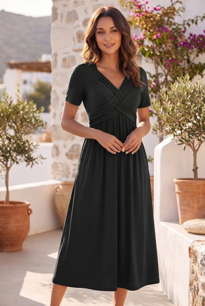 Isadora | Elegant A-Line Midi Dress