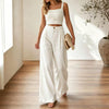 High-Waisted Pleated Wide-Leg Pants