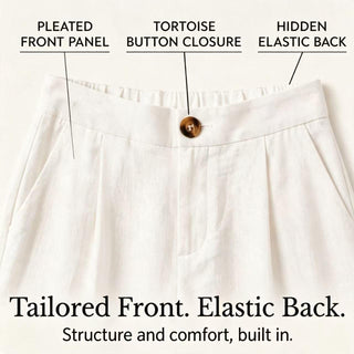 High-Waisted Pleated Wide-Leg Pants