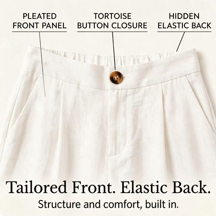 High-Waisted Pleated Wide-Leg Pants