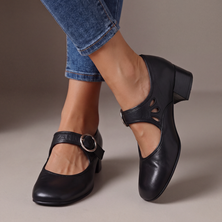 Juliette| Escarpins Confort à Bride et Talon Large